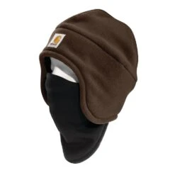 Men's Carhartt 2 In 1 Fleece Headwear -Carhartt Shop 0 1001 carhartt 2 in 1 fleece headwear dark brown