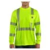 Men's Carhartt Force Hi-Vis Class 3 Long Sleeve T-Shirt