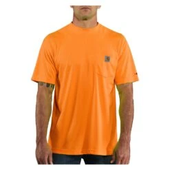 Men's Carhartt Force Hi-Vis Color Enhanced T-Shirt -Carhartt Shop 0 1001 carhartt force hi vis color enhanced t shirt brite orange