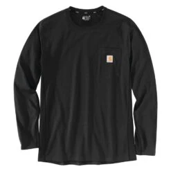 Men's Carhartt Force Long Sleeve Pocket T-Shirt -Carhartt Shop 0 1001 carhartt force long sleeve pocket t shirt black