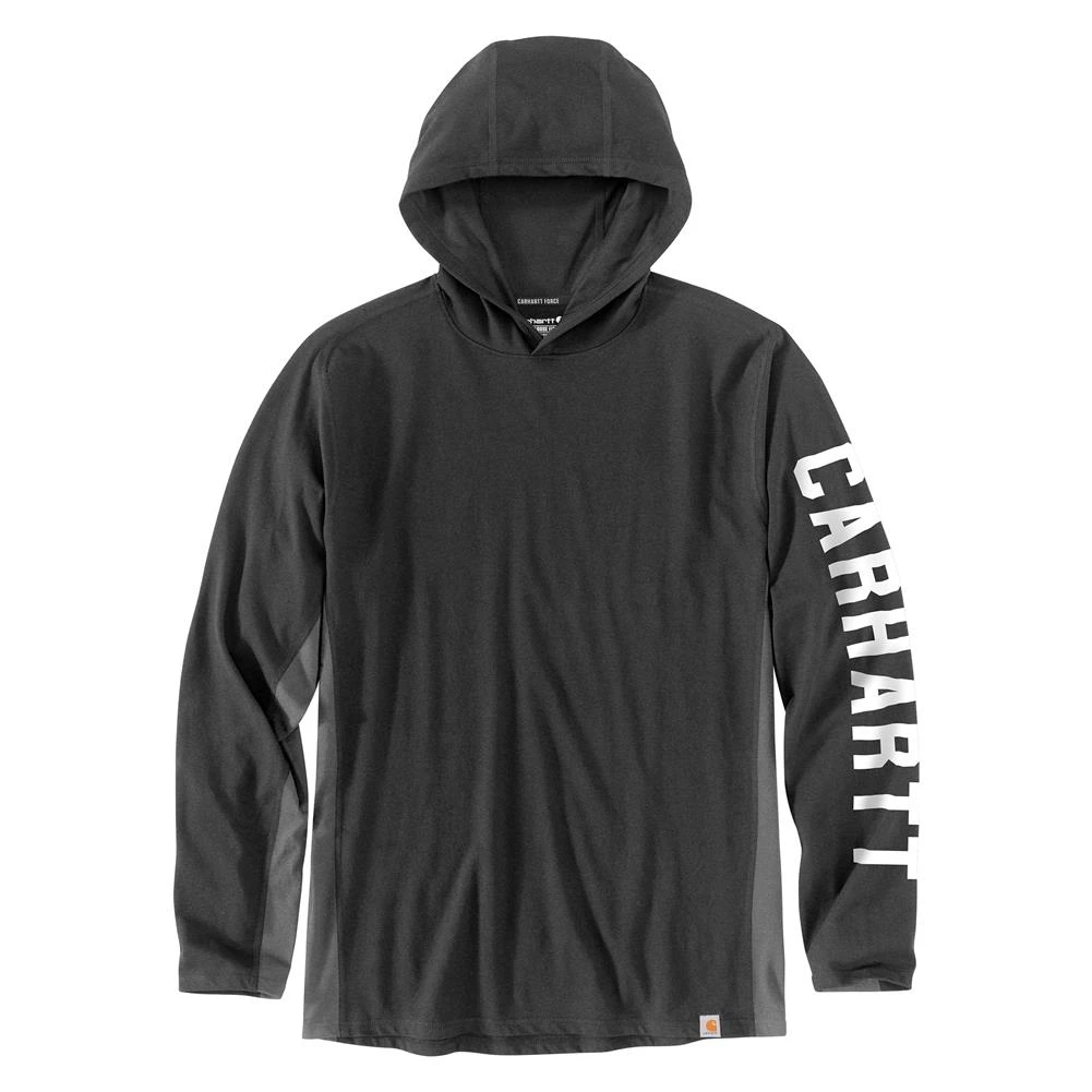 Men's Carhartt Force Relaxed Fit Midweight Long-Sleeve Logo Graphic Hoodie 1 Men's Carhartt Force Relaxed Fit Midweight Long-Sleeve Logo Graphic Hoodie