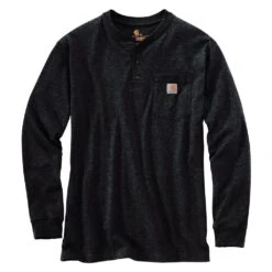 Men's Carhartt Long Sleeve Workwear Pocket Henley -Carhartt Shop 0 1001 carhartt long sleeve workwear pocket henley carbon heather