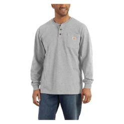 Men's Carhartt Long Sleeve Workwear Pocket Henley