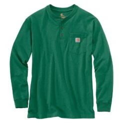Men's Carhartt Long Sleeve Workwear Pocket Henley -Carhartt Shop 0 1001 carhartt long sleeve workwear pocket henley north woods heather