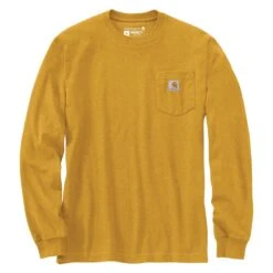 Men's Carhartt Long Sleeve Workwear Pocket T-Shirt -Carhartt Shop 0 1001 carhartt long sleeve workwear pocket t shirt honeycomb heather
