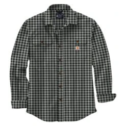 Carhartt Shop -Carhartt Shop 0 1001 carhartt loose fit heavyweight flannel long sleeve plaid shirt blue fox