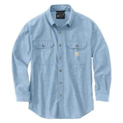 Carhartt Shop 10 Men's Carhartt Loose Fit Midweight Chambray Long-Sleeve Shirt