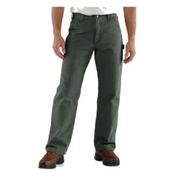 Men's Carhartt Loose Fit Washed Duck Flannel-Lined Utility Work Pants -Carhartt Shop 0 1001 carhartt loose fit washed duck flannel lined utility work pants moss