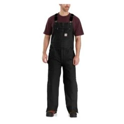 Men's Carhartt Loose Fit Washed Duck Insulated Bib Overalls -Carhartt Shop 0 1001 carhartt loose fit washed duck insulated bib overalls black