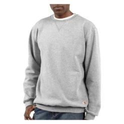 Men's Carhartt Midweight Crewneck Sweatshirt -Carhartt Shop 0 1001 carhartt midweight crewneck sweatshirt heather gray