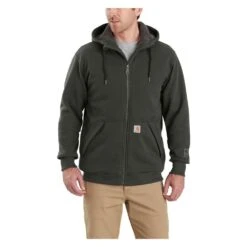Men's Carhartt Rain Defender Rockland Sherpa Lined Hooded Sweatshirt -Carhartt Shop 0 1001 carhartt rain defender rockland sherpa lined hooded sweatshirt peat