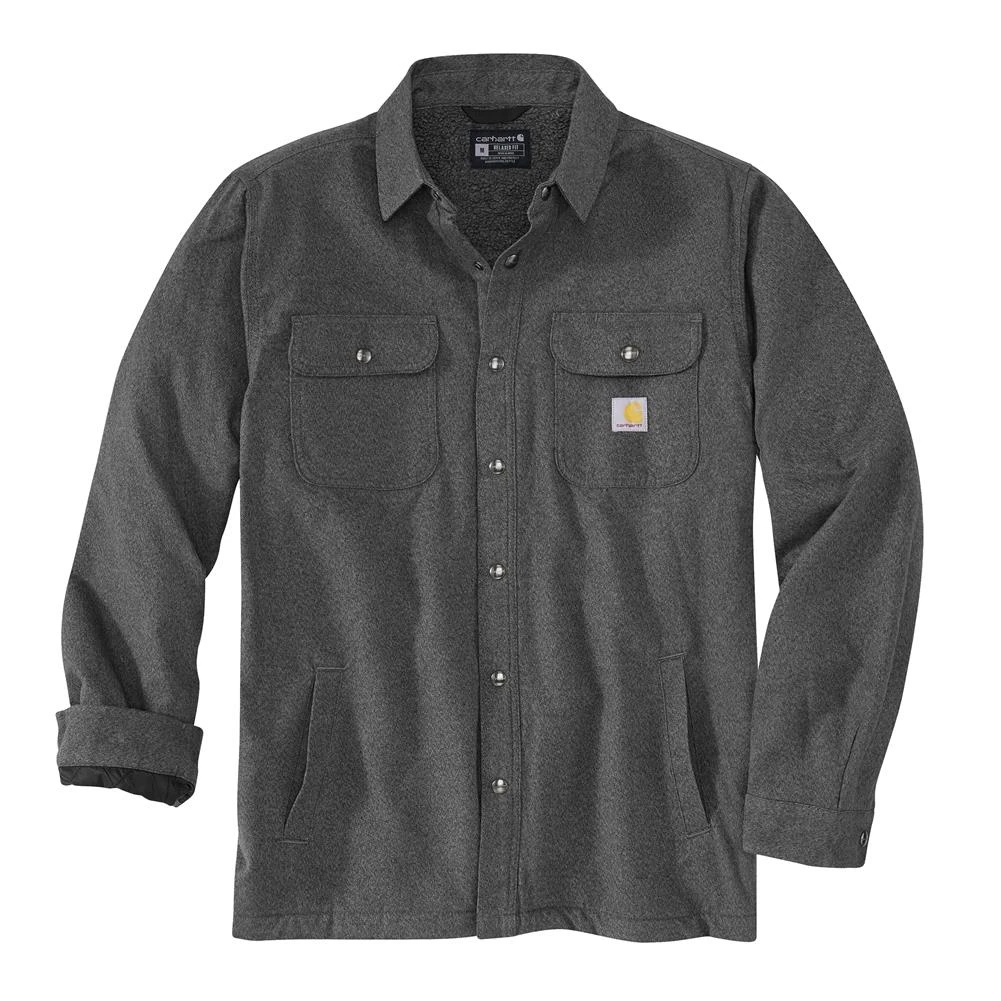 Men's Carhartt Relaxed Fit Flannel Sherpa-Lined Shirt Jac 1 Men's Carhartt Relaxed Fit Flannel Sherpa-Lined Shirt Jac