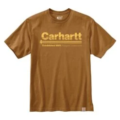 Men's Carhartt Relaxed Fit Heavyweight Outdoors Graphic T-Shirt -Carhartt Shop 0 1001 carhartt relaxed fit heavyweight outdoors graphic t shirt carhartt brown