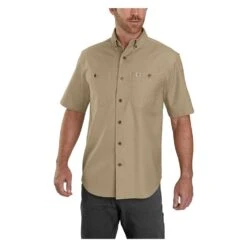 Men's Carhartt Rugged Flex Rigby Work Shirt -Carhartt Shop 0 1001 carhartt rugged flex rigby work shirt dark khaki