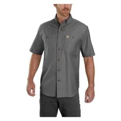 Men's Carhartt Rugged Flex Rigby Work Shirt -Carhartt Shop 0 1001 carhartt rugged flex rigby work shirt gravel