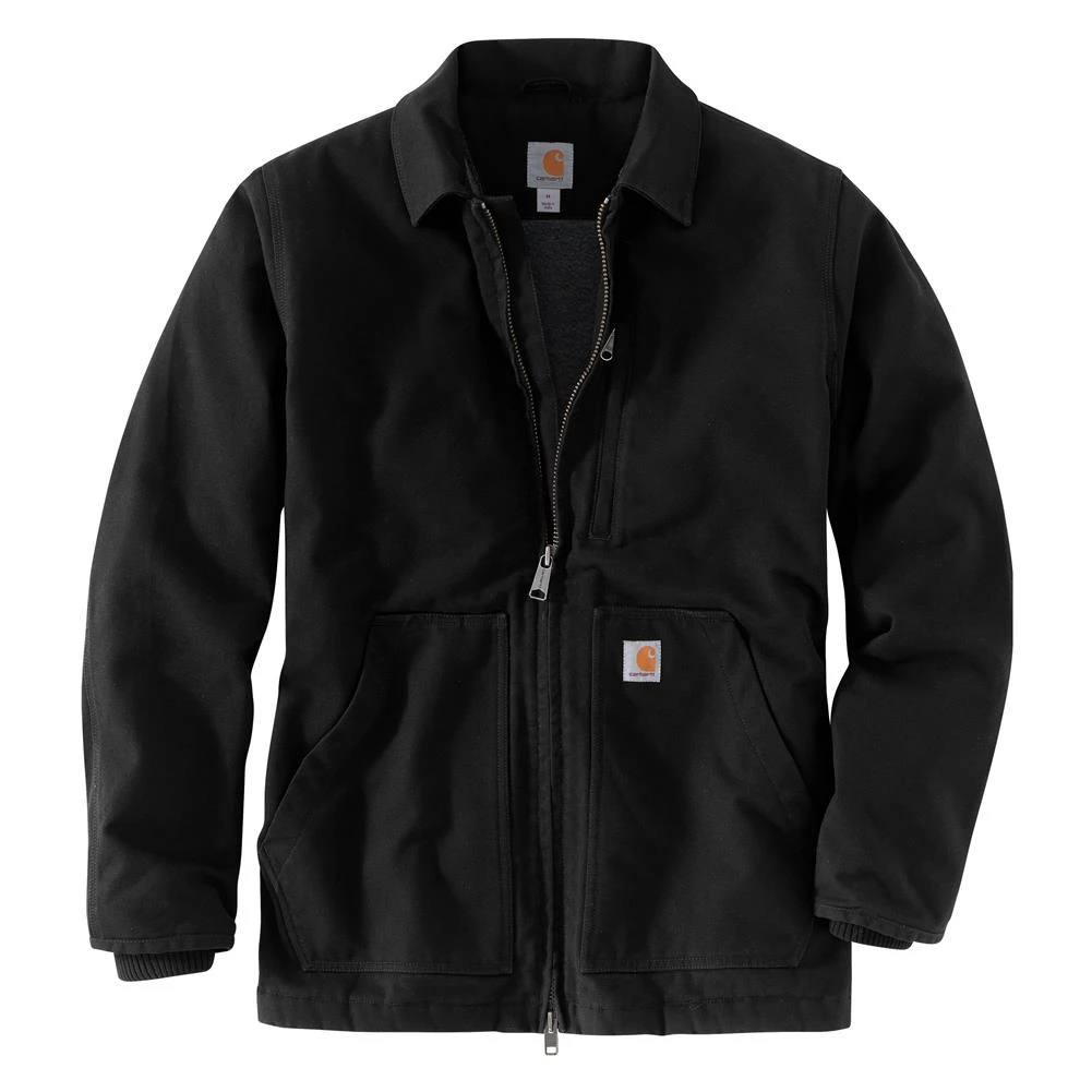 Men's Carhartt Washed Duck Sherpa-Lined Coat 1 Men's Carhartt Washed Duck Sherpa-Lined Coat
