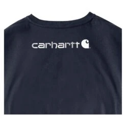 Men's Carhartt Long Sleeve Logo T-Shirt -Carhartt Shop 1 1001 carhartt long sleeve logo t shirt navy