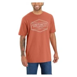 Men's Carhartt Loose Fit Heavyweight Quality Graphic T-Shirt -Carhartt Shop 1 1001 carhartt loose fit heavyweight quality graphic t shirt terracotta