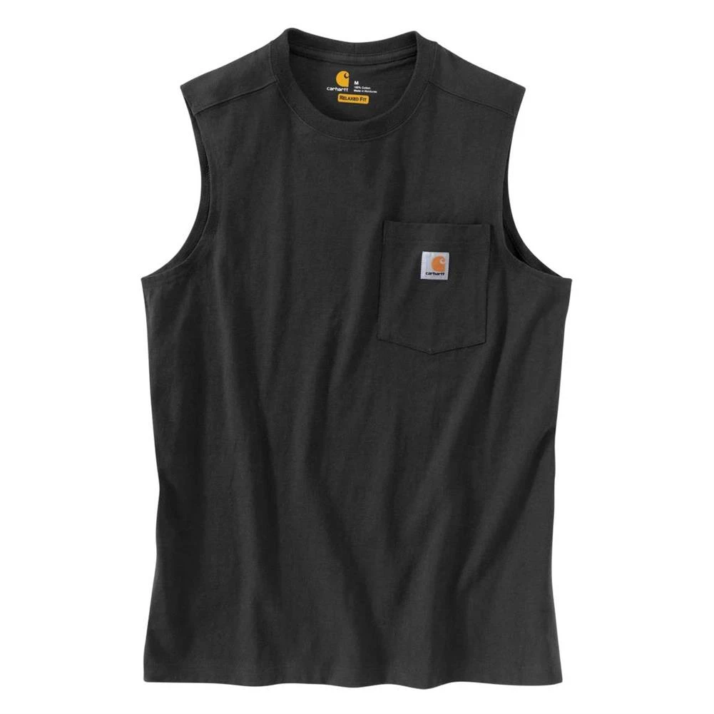 Men's Carhartt Workwear Pocket Sleeveless T-Shirt 3 Men's Carhartt Workwear Pocket Sleeveless T-Shirt - Image 3