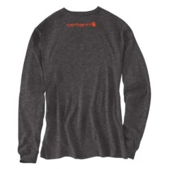 Men's Carhartt Long Sleeve Logo T-Shirt -Carhartt Shop 2 1001 carhartt long sleeve logo t shirt carbon heather