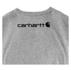 Men's Carhartt Long Sleeve Logo T-Shirt -Carhartt Shop 2 1001 carhartt long sleeve logo t shirt heather gray