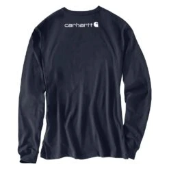 Men's Carhartt Long Sleeve Logo T-Shirt -Carhartt Shop 2 1001 carhartt long sleeve logo t shirt navy