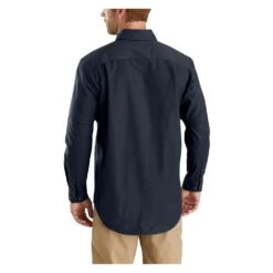 Men's Carhartt Rugged Flex Rigby Long Sleeve Work Shirt -Carhartt Shop 2 1001 carhartt rugged flex rigby long sleeve work shirt navy