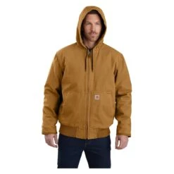 Men's Carhartt Washed Duck Insulated Active Jac -Carhartt Shop 2 1001 carhartt washed duck insulated active jac carhartt brown