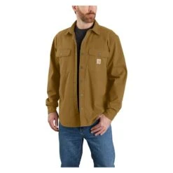 Men's Carhartt Rugged Flex Relaxed Fit Canvas Fleece-Lined Shirt Jac 14 Men's Carhartt Rugged Flex Relaxed Fit Canvas Fleece-Lined Shirt Jac -Carhartt Shop 3 1001 carhartt rugged flex relaxed fit canvas fleece lined shirt jac oak brown