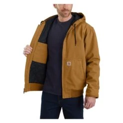 Men's Carhartt Washed Duck Insulated Active Jac -Carhartt Shop 4 1001 carhartt washed duck insulated active jac carhartt brown