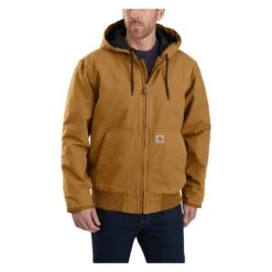Men's Carhartt Washed Duck Insulated Active Jac -Carhartt Shop 5 1001 carhartt washed duck insulated active jac carhartt brown